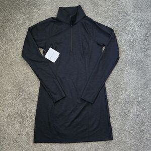 Beyond Yoga Heather Rib Westside Long-Sleeve Dress NEW size medium